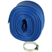 Poolmaster Heavy Duty Backwash Filter Swimming Pool Cleaning Hose with Stainless Steel Clamp, 1 1/2-Inches by 50-Feet