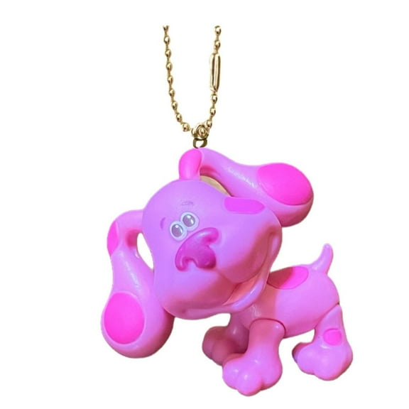 Nick Jr Nickelodeon Magenta Key Ring Keychain Ornament Pvc Figure Blues Clues 2” New