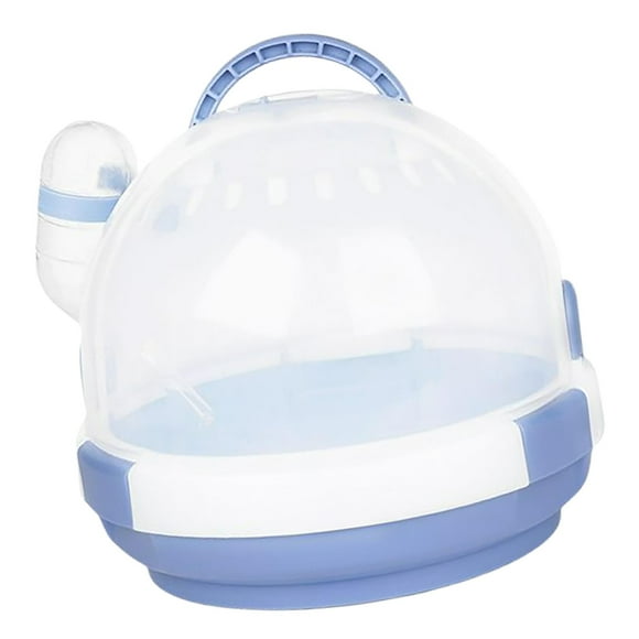 Portador de hámster Transporte saliente Jaula de viaje Casa de vacaciones Suministros para mascotas Bolsos para erizo Chinchilla Loros pequeños Sugar - azul Sunnimix Jaula transportadora de hámster