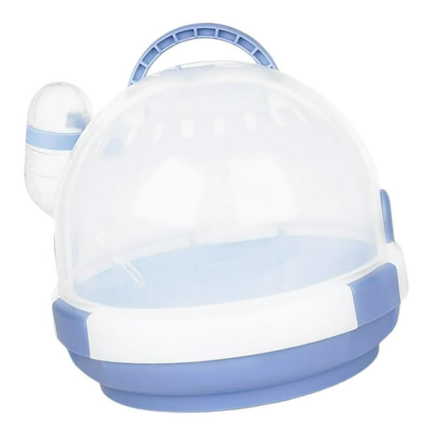 Portador de hámster Transporte saliente Jaula de viaje Casa de vacaciones Suministros para mascotas Bolsos para erizo Chinchilla Loros pequeños Sugar - azul Sunnimix Jaula transportadora de hámster