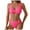 A17-Red, variant on Women's Bikini Set for Women Two Piece Swimsuit Colorblock Trim High Waisted Bathing Suits for Women Scoop Neck Adjustable Spaghetti Straps Bikini Swimwear Gibobby(XL,Purple)