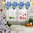 thumbnail image 5 of Spring Floral Curtain Valances for Windows, Kitchen Valance Window Treatments Panel 2 Pack, Watercolor Tulip Flowers Pastoral Rod Pocket Short Curtains for Bathroom Bedroom 60 x 18 Inch, 5 of 8