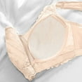 thumbnail image 4 of Virmaxy Soutien-Gorge Sans Fil pour Femmes Aguichant Grande Taille Mince en Dentelle Soutien-Gorge Rassemblant Sans Armature Confortable Fixe Ajustable Collection de Poitrine Coton Beige TTTG, 4 of 8