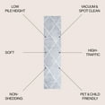 thumbnail image 6 of JONATHAN Y SUPERSOFT 2 x 10 Runner Rug, Cole Minimalist Diamond Trellis - Light Gray/White, SEU102G-210, 6 of 8
