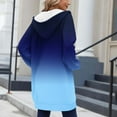 thumbnail image 6 of jtjvou Long Zip Up Hoodie Women Oversizwd Fleece Jacket with Pocket Loose Long Sleeve Y2k Sweatshirt Fall Colorblock Clothes Blue XXL, 6 of 6