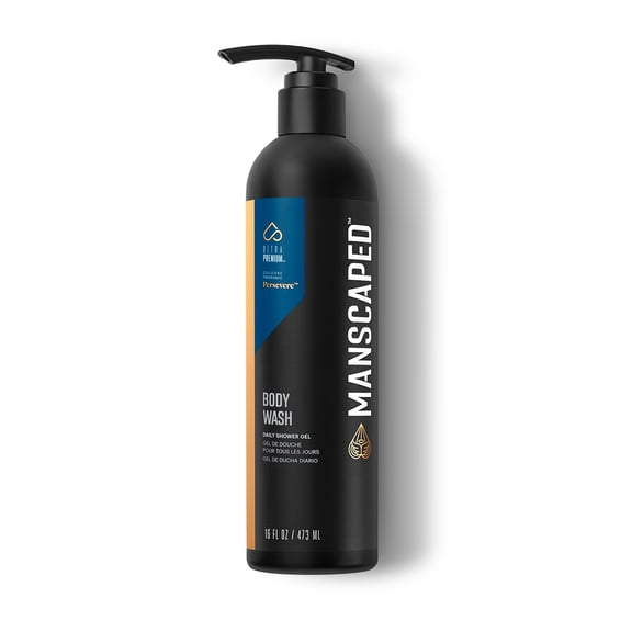 MANSCAPED® Men’s Persevere® Body Wash, Infused with Aloe Vera and Sea Salt, Daily Shower Gel for Hydrating Skin, (16 oz)