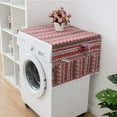 thumbnail image 2 of 130 x 55 cm Fridge Protective Cover with Storage Pockets, Washing Machine Dust Cover, Washing Machine Cover, Washing Machine Protective Cover (red), 2 of 5