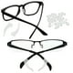 thumbnail image 5 of Eigraketly 1 caja de reparación de anteojos de acero inoxidable, montura de silicona reemplazable profesional, almohadilla para la nariz, gafas de sol, Artesanía Eigraketly TO009350-00B, 5 of 6