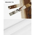 thumbnail image 6 of Tie Up Valance Curtain for Kitchen,Farmhouse Star Western Texas Rod Pocket Short Curtains Adjustable Tie-Up Shade Valances,Retro Brown Wood Board Window Treatment for Bathroom Living Room Bedroom, 6 of 8