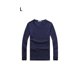 thumbnail image 3 of Sonducket Top básico para hombre, ropa interior cálida de otoño, Base para clima frío, ropa de Color sólido, Jersey informal de ocio, deportes, Camisetas L Espesar azul oscuro Sonducket AP013161-18, 3 of 6
