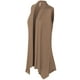 image 2 of Made by Olivia Women's Lightweight Sleeveless Draped Open Front Cardigan Vest - Made in USA
