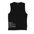 thumbnail image 1 of bar III Mens Eat Chill Sleep Tank Top, Black, Large, 1 of 2
