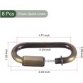 thumbnail image 2 of HUGFEGWE 6 Pcs Chain Connectors, Chain Locking Quick Link, Great for Light, Key, Camping, Backpack, Rope (Bronze, 6mm Thick) UA824-20260, 2 of 5