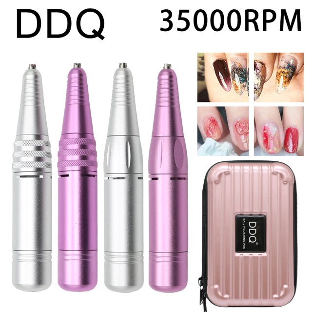 Máquina de esmalte de uñas portátil y compacta, removedor de uñas de autouso, amoladora de uñas de pulido de aleación de aluminio, USB