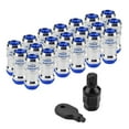 thumbnail image 2 of Tornillo de tuercas de rueda de carreras de autos M12 X P1.5 para la mayoría de las ruedas del mercado de accesorios (azul), 2 of 8