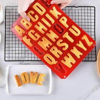  Juome 2Pcs Letter Molds for Chocolate, Alphabet and Numbers  Silicone Molds for Making Gummy Candy Chololate Cake Decoration : Home &  Kitchen