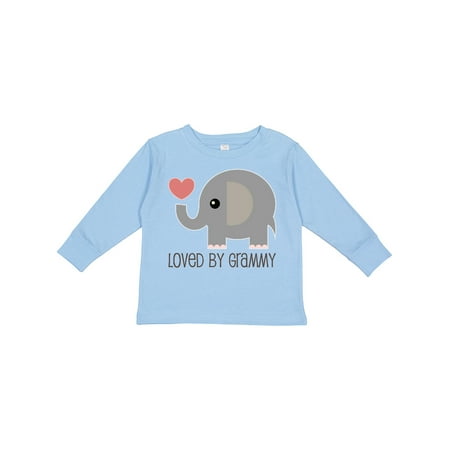 

Inktastic Loved by Grammy Boys or Girls Long Sleeve Toddler T-Shirt