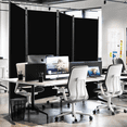 thumbnail image 2 of Room Divider Portable Room Dividers and Folding Privacy Screens, 88'' W Fabric Divider for Room Separation, 4 Panel Partition Room Dividers Freestanding Wall Divider Screen for Dorm Studio Office., 2 of 6