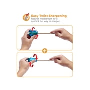 Bostitch Twist-N-Sharp Pencil Sharpener Handheld-Blue-1 Each