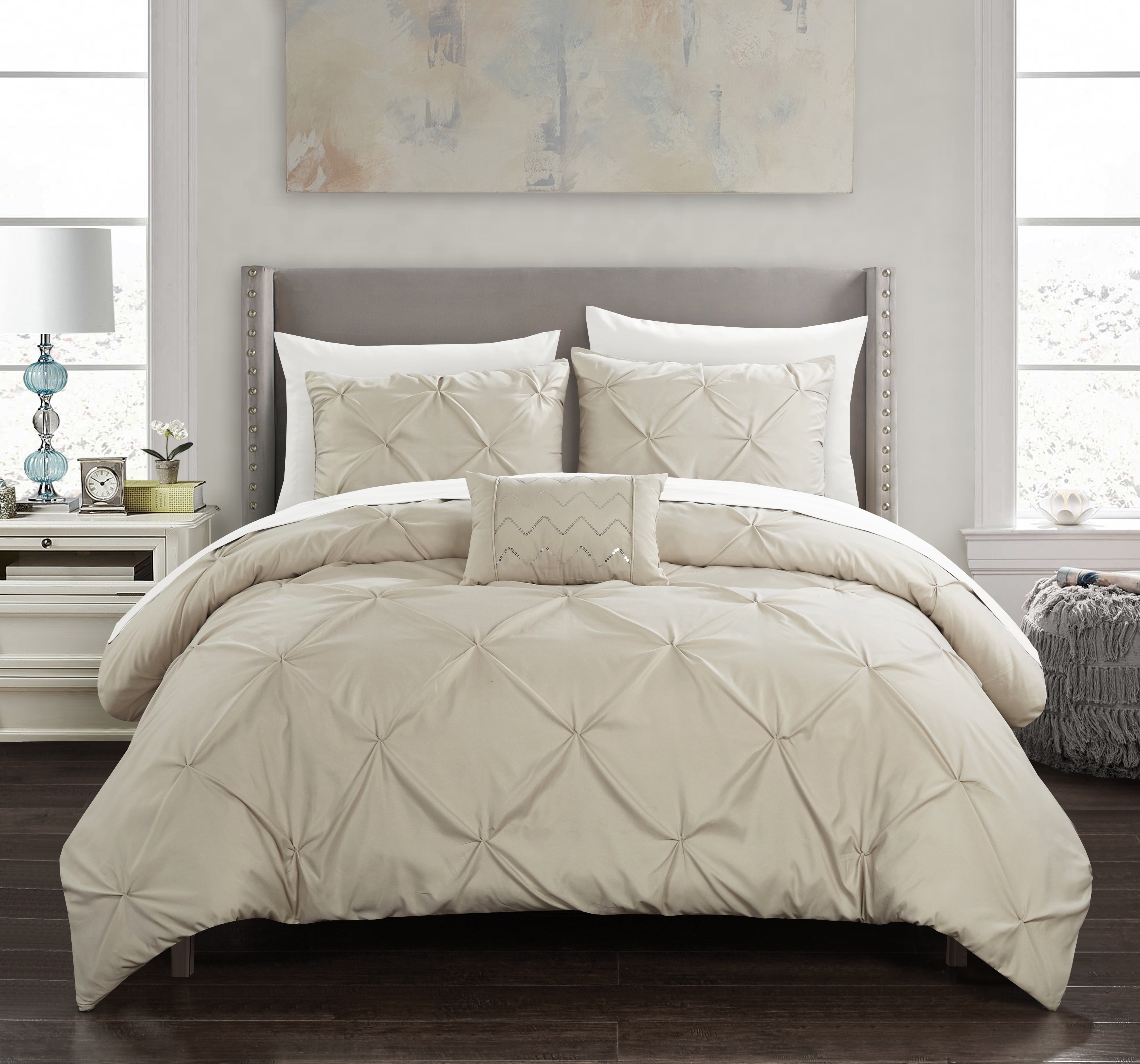 Chic Home Whitley 8 Piece Duvet Cover Set Pinch Pleat