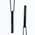 thumbnail image 5 of Worthy Wands Curb Necklace, Black Stainless Steel, 22 in, 5 of 5