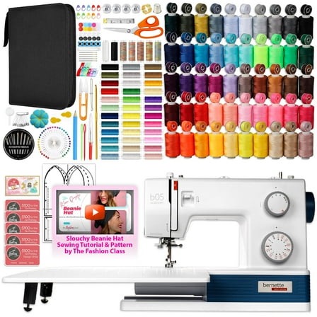 Bernette B05 Academy Sewing Machine with Sewing Thread & 200  Accessories