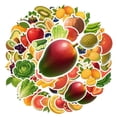 thumbnail image 2 of 35pcs Fresh Fruit Stickers Vegetable Kids Stickers Nature Graffiti Stickers for Fridge Suitcase Laptop, 2 of 9