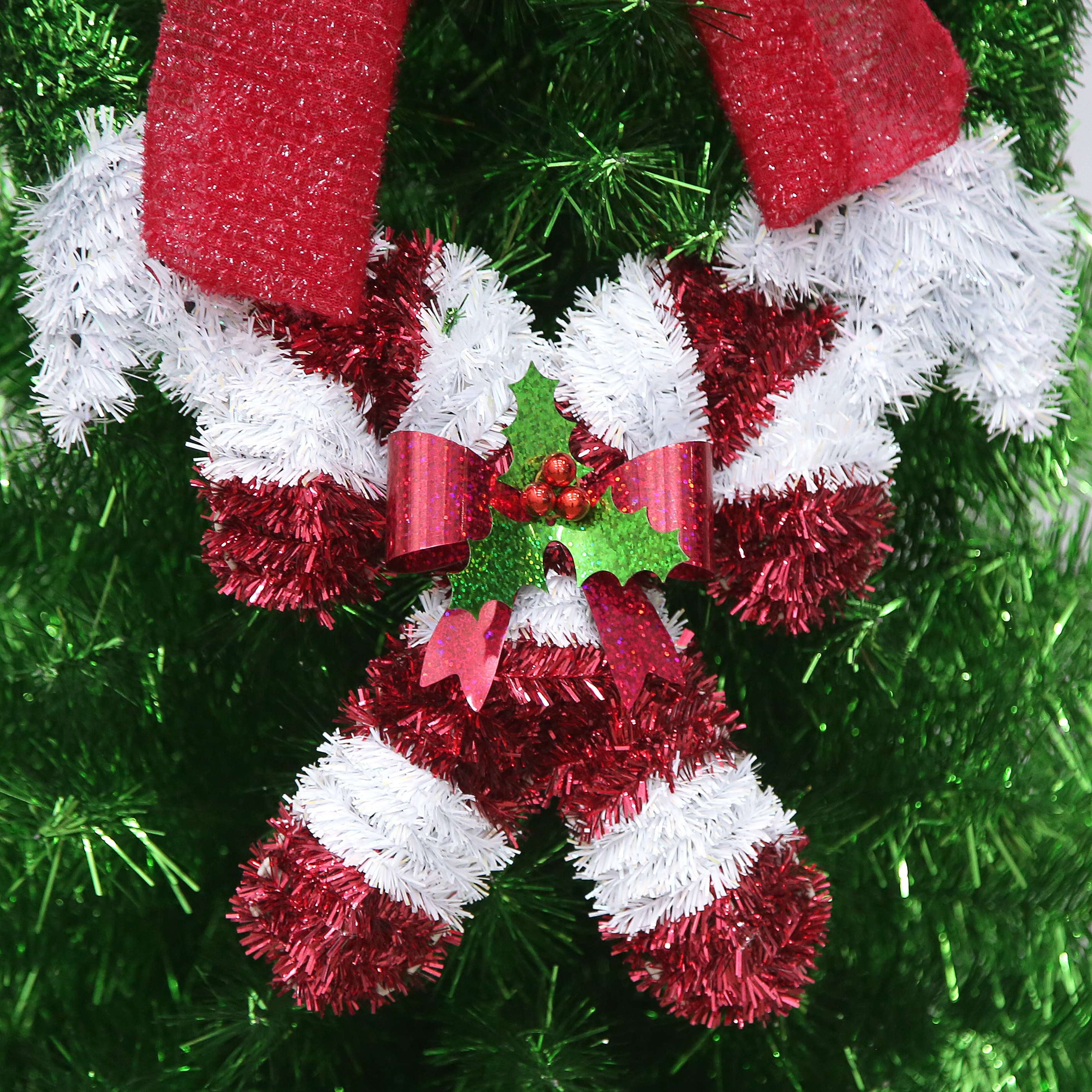3 Foot Festive Collection T-Rex Tinsel Christmas Tree by Holiday Time