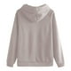 thumbnail image 5 of Tops de verano para mujer,Sudadera con capucha para mujer, blusa de manga larga y cuello redondo, bolsillo tipo canguro, tejido suave y transpirable, ropa informal para estar en casa, sopatenor, 5 of 8