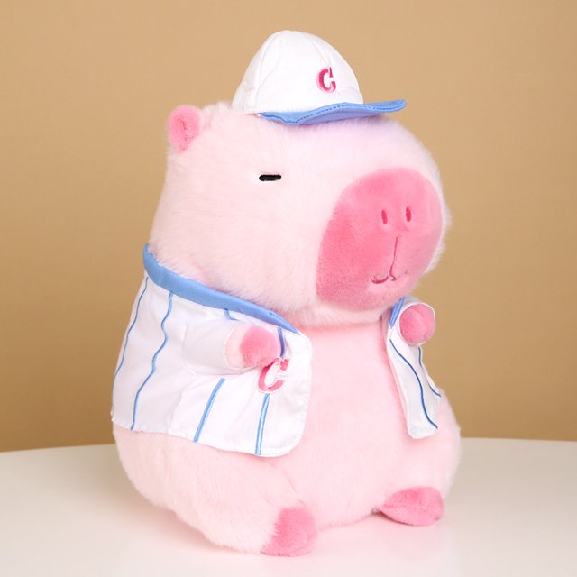 Poupée Capybara Véritable Poupée Jouet en Peluche Oreiller Cadeau d'Anniversaire Célébrité Internet Ragdoll DMH