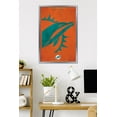 thumbnail image 2 of NFL Miami Dolphins - Logo 25 Wall Poster, 22.375" x 34" Framed, 2 of 5