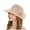 Pink, variant on Women's Summer Wide Leaf Flower Sun Hat - Bridal Shower Beach Hat, Lace/Polyester, One Size, UV Protection