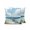 Blue, Sand, Green, variant on Outdoor Pillows Waterproof, Coastal Birds Bedding Throw Pillows with Insert for Couch Sofa Bed, Seabird Summer Tropical Beach 18x18 Inch Pillowcases Decorative Camping Patio Pillow Set of 1