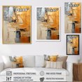 thumbnail image 4 of Designart "Gleaming Geometry Gold Grey painting XV" Abstract Collages Floater Framed Canvas Print, 4 of 7