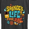 thumbnail image 3 of The Spongebob Movie: Search For Squarepants - Sponges Life For Me - Women's Short Sleeve Graphic T-Shirt, 3 of 6