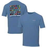 Men's Ahead Blue Kentucky Derby 150 Jockey Lineup T-Shirt