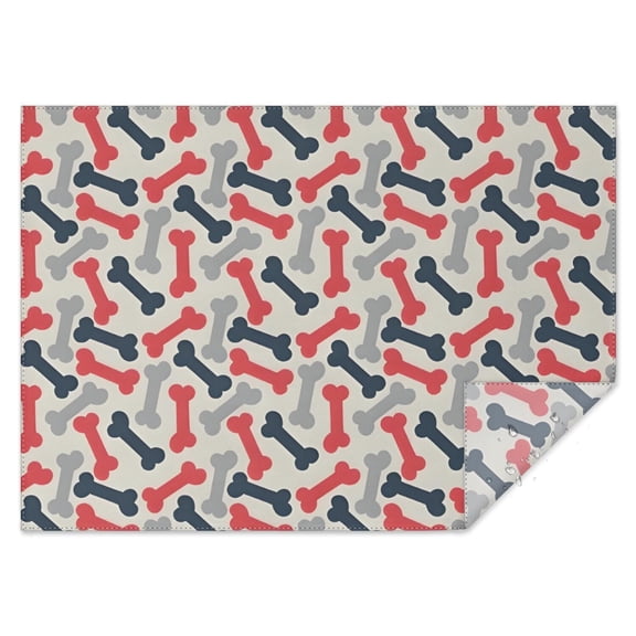 Dog Bones Rectangle Tablecloth 60"x84",Waterproof Polyester Rectangle Table Cloth, Wipeable Spillproof Polyester Tablecloth for Dining, Camping, Indoor and Outdoor
