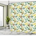thumbnail image 4 of Ambesonne Green White Shower Curtain, Exotic Fruit Watercolor, 69"Wx75"L, Umber Pale Yellow and Ecru, 4 of 4