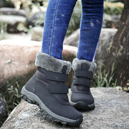 

FZM Women shoes Boots For Women Girls Short Bootie Outdoor Winter Warm Shoes Ankle Snow Boots