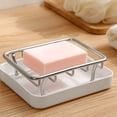thumbnail image 4 of Portable Soap Holder For Sink Countertop Travel Sponge Dish Tray Stainless Bathroom Kitchen Storage, 4 of 7