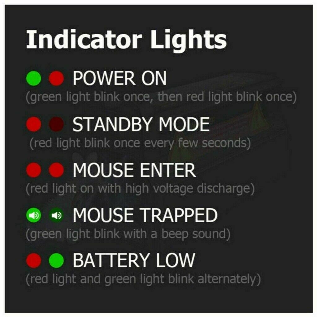 Label KINGDOM Electric Rat Trap Humane Rat Zapper Clean Large Mouse Traps  High Voltage Rodent Zapper with US A.C Adapter 