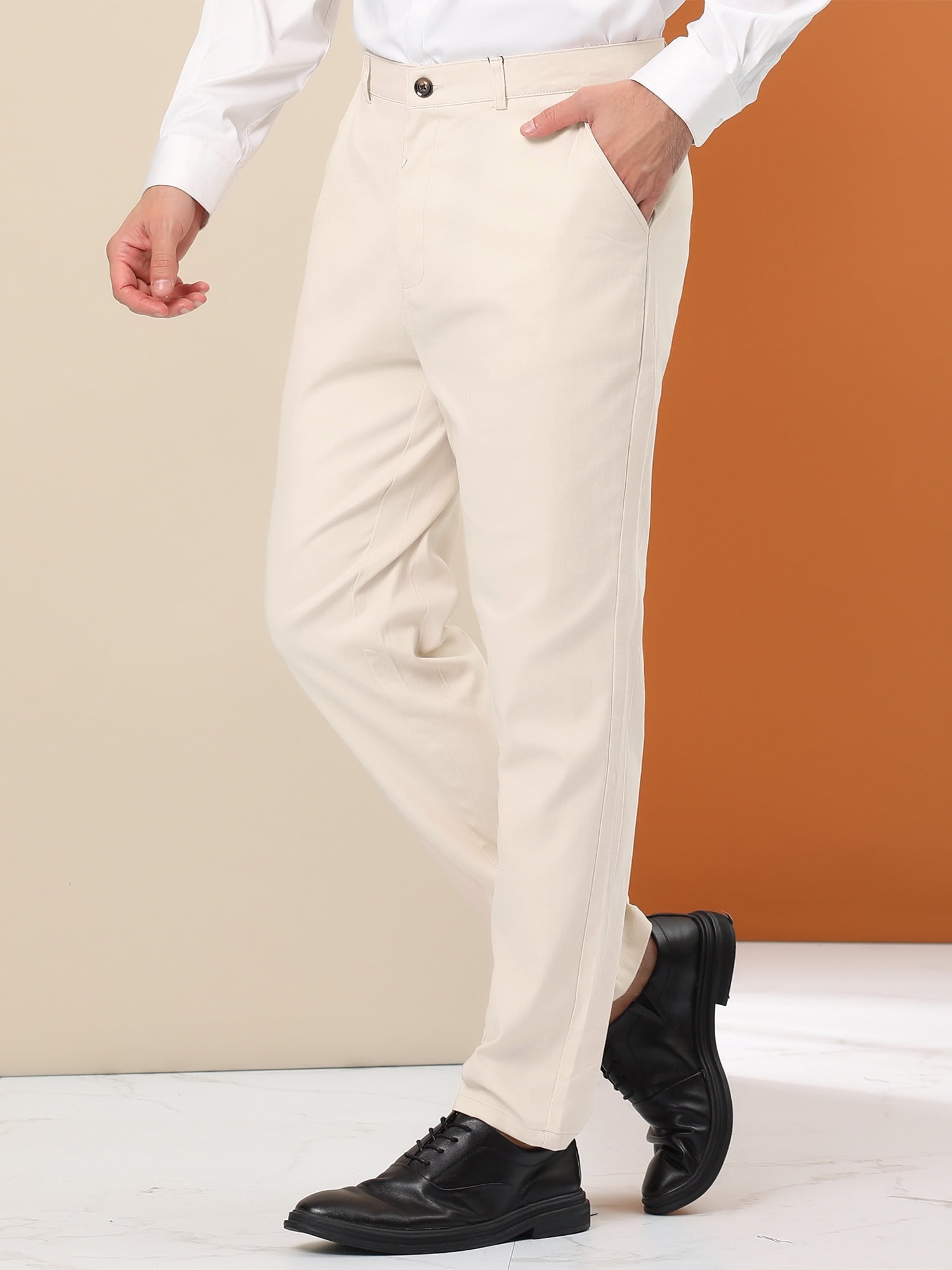 Pantalones de vestir para hombre Pantalones de negocios ajustados
