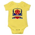 thumbnail image 2 of Colombia Soccer Design Baby Bodysuit Infant Onesie Romper Yellow, 2 of 3