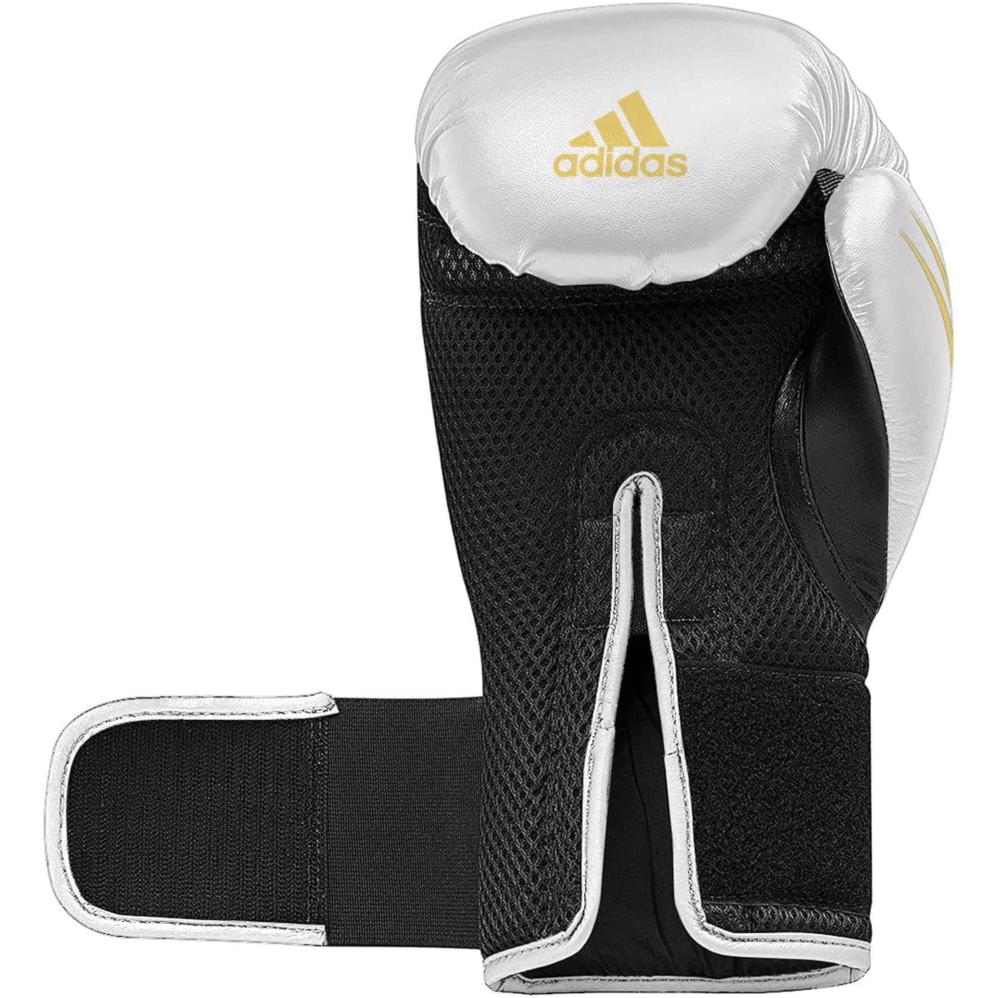 Speed 10oz 150 Adidas Men, and Women, for Boxing Training Gloves TILT Unisex, - White/Gold/Black, Gloves Fighting