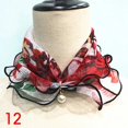 thumbnail image 1 of New Fake Pearl Pendant Scarf Necklace Women Printed Lace Neck Collar Chiffon Bib Laides Fashion Jewelry Accessory Gift Scarves, 1 of 4