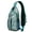 Blue-green-5, variant on Sailor Mariner Nautical Sling Bag with Ship, Boat, Mast, and Rudder Print, Lightweight Crossbody Backpack, Adjustable Strap, Durable for Maritime Voyage and Summer Adventures
