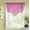 HOT PINK, variant on 1PC VOILE SHEER SMALL HALF WINDOW CURTAIN VALANCE SWAG TOPPER W/BEADS