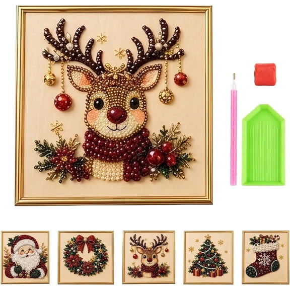 DIY Christmas Pearl Art Kit for Adults & Beginners