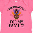 thumbnail image 4 of Inktastic Thanksgiving Girl Turkey Thankful For Family Girls Baby Bodysuit, 4 of 5