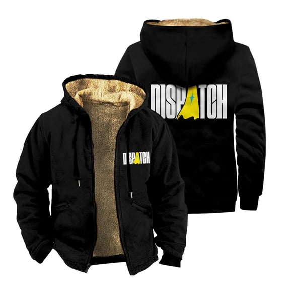 Dispatch Game Zipper Jacket Unisex Long Sleeve Thickened Winter Parka Streetwear Coat